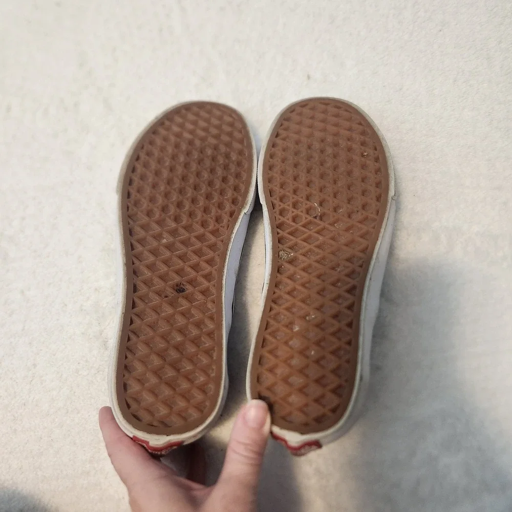 Vans Black Slip On Canvas Sneakers‎ Mens 6.0 or Womens 7.5